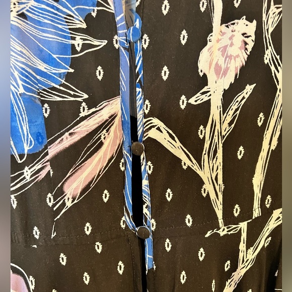 Vintage Free People - First Kiss Floral Printed Long Sleeve Maxi Dress -… - Picture 5 of 13